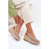 Boto Womens wedge sandals with braiding pink Tulliata | ePonuda.com