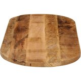 Stolna ploča 100x40x3 8 cm ovalna od masivnog grubog drva manga | shoptok.hr
