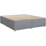 vidaXL Box spring postelja z vzmetnico svetlo siva 180x200 cm blago | Shoptok.si