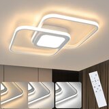Nettlife 48W LED stropna svetilka bela kovinska zatemnilna moderna z daljinskim upravljalnikom za spalnico, dnevno sobo, kuhinjo, jedilnico, (22111211) Cene