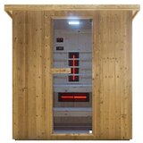 Sanotechnik Savna hiša Lahti (Do x Š x V: 198 x 181,5 x 200,2 cm, 6 kW, Termo smrekov les) | Shoptok.si
