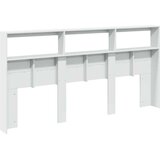 vidaXL Ormarić za uzglavlje s LED svjetlima bijeli 200 x 17 x 102 cm | shoptok.hr