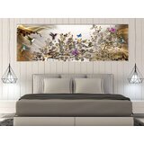  Slika - Hummingbirds Dance (1 Part) Gold Narrow 150x50 | shoptok.hr