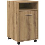 vidaXL omarica s kolesi artisan hrast 33x38x60 cm inženirski les | Shoptok.si