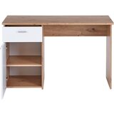Mömax pisalna miza simon, bela, barva hrasta | Shoptok.si