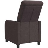  Fotelja s nagibom Tamno smeđa Tkanina | shoptok.hr