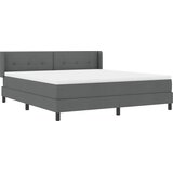  Krevet s opruga kutije Tamno siva 200 x 180 cm tkanina | shoptok.hr