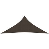  Senčno jadro 160 g/m² rjavo 6x6x6 m HDPE, (20965211) | Shoptok.si