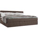 MID.YOU DRUŽINSKA POSTELJA 240 cm x 200 cm , les, tekstil, leseni material rjava | Shoptok.si