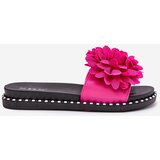 Boto Ladies slippers adorned with flowers fuchsia Cellanen | shoptok.hr