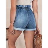 DStreet EASY BREEZE women's denim shorts blue cene