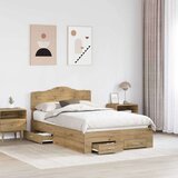  Okvir za krevet s ladicama Umjetnički hrast 120 x 190 cm | shoptok.hr