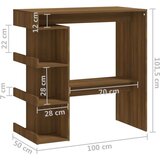  Barski stol sa stalkom boja hrasta 100 x 50 x 101 5 cm iverica | shoptok.hr
