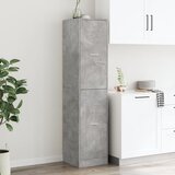 Ormarić za lijekove boja betona 40x41x174,5cm konstruirano drvo | shoptok.hr