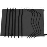  Krevet za kampiranje 180 x 60 x 19 cm od tkanine i čelika crni | shoptok.hr