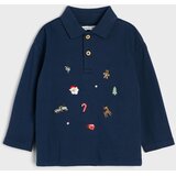 Sinsay Pamučna polo majica s božićnim vezom | shoptok.hr