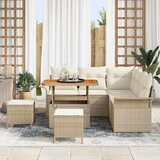  Sjedeća garnitura za vrt 8 kom. Bež poliratan 187.5 x 187.5 x 85 cm | Shoptok.si