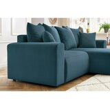 Bobochic Paris Modra žametna kotna sedežna garnitura Enjoy – | Shoptok.si
