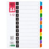 Levia Pregradni karton a4 1-12 kartonski+pvc jeziček *009131 Cene
