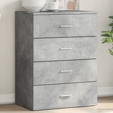  Komoda siva boja betona 60x39x80 cm od konstruiranog drva | shoptok.hr