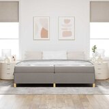  Krevetna konstrukcija Sivo-smeđa 200 x 200 cm tkanina | shoptok.hr