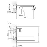 Rosan uzidna baterija za lavabo ful black | ePonuda.com