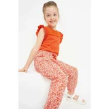 Mayoral Dječje pamučne hlače boja: narančasta, s uzorkom