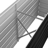 vidaXL Visoka greda antracitna 160x40x77 cm pocinkano jeklo | Shoptok.si