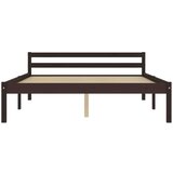  Posteljni okvir temno rjav iz trdne borovine 120x200 cm, (20647382) | Shoptok.si