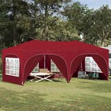  Rastezljivi šator za zabave 575 x 288 x 245 cm Tamno crvena | shoptok.hr