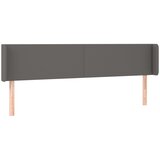 Maison Chic vzglavna omarica - nočna omarica - posteljna omarica z ušesi sivo 183x16x78/88 cm umetno usnje, (21709278) | Shoptok.si