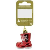 ukrasi za božićno drvce čizma (crvene boje, plastika) | shoptok.hr