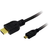 HDMI priključni kabel HDMI-A vtič\, HDMI-mikro-D vtič 1.50 m črna CH0031 #####4K UHD HDMI kabel, (20415312)