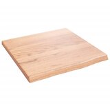  Zidna polica svjetlosmeđa 40 x 40 x 2 cm od obrađene hrastovine | shoptok.hr
