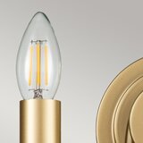  Kichler KL-CAPITOL-HILL2-PNBR - Zidna svetiljka CAPITOL HILL 2xE14/40W/230V zlatna | Eponuda.com
