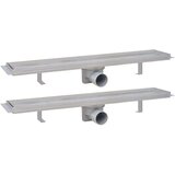 MM Linearni odvod za tuš 2 kom 630 x 140 mm od nehrđajućeg čelika | shoptok.hr
