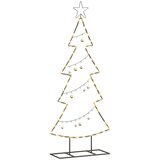 Metalna božićna jelka s stalakom Crna 125 cm Čelik | shoptok.hr