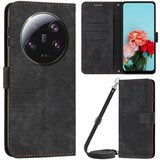 INORCO Za Xiaomi 13 Ultra PU usnjena torbica s stojalom za telefon, denarnica, vtisnjen ovitek z naramnico, (22037142) Cene