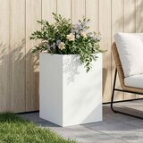  Vrtna saksija Bijela 40 x 40 x 60 cm Čelična vrata | shoptok.hr