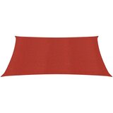  The Living Store Senčno jadro 160 g/m² rdeče 5x5 m HDPE - Senčno Jadro, (21498487) | Shoptok.si