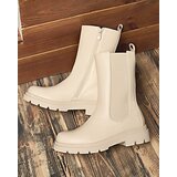Resti Beige women's high boots with flat heel Vedesa | ePonuda.com