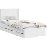  Krevetna konstrukcija s pohranom i uzglavljem Bijela 100 x 200 cm | shoptok.hr