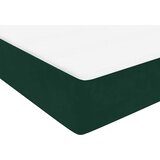 Box Spring krevet s madracem i LED tamnozeleni 80x220 cm baršun | shoptok.hr