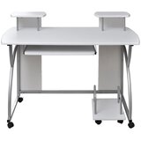  Stol za računalo bijeli 110 x 52 x 88,5 cm konstruirano drvo | shoptok.hr