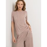 Sinsay Wide leg hlače sa sjajnom lurex niti Slike