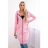 Kesi D8m Long Insulated Hooded Sweatshirt - Light Pink | Shoptok.si