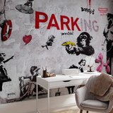  Foto tapeta - [Banksy] Graffiti Diveristy 147x105 Samoljepljiva | shoptok.hr