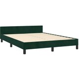  Okvir za krevet bez madraca tamnozeleni 140x190 cm baršunasti | shoptok.hr