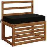  Jastuk za sjedalo SOEST 100% poliester Crna 70 x 40 x 10 cm | shoptok.hr