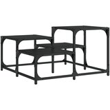  The Living Store Klubska mizica črna 68x68x40 cm inženirski les - Klubska Mizica, (21448362) | Shoptok.si